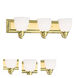 Springfield 3 Light 24 inch Polished Brass Bath Vanity Wall Light