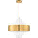 Orenburg 10 Light 26 inch Natural Brass Pendant Chandelier Ceiling Light