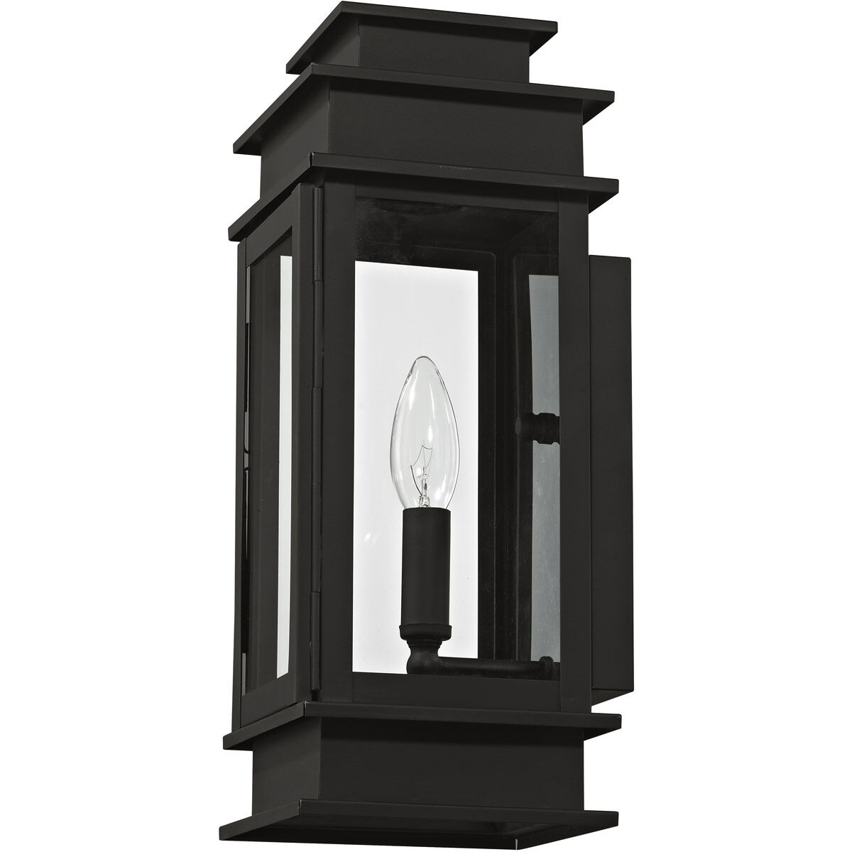 Princeton 1 Light 14 inch Black Outdoor Wall Lantern