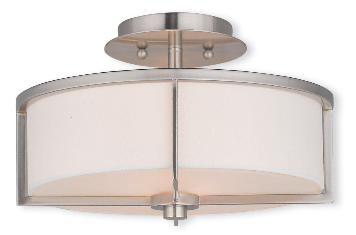 Wesley 2 Light 13.00 inch Semi-Flush Mount