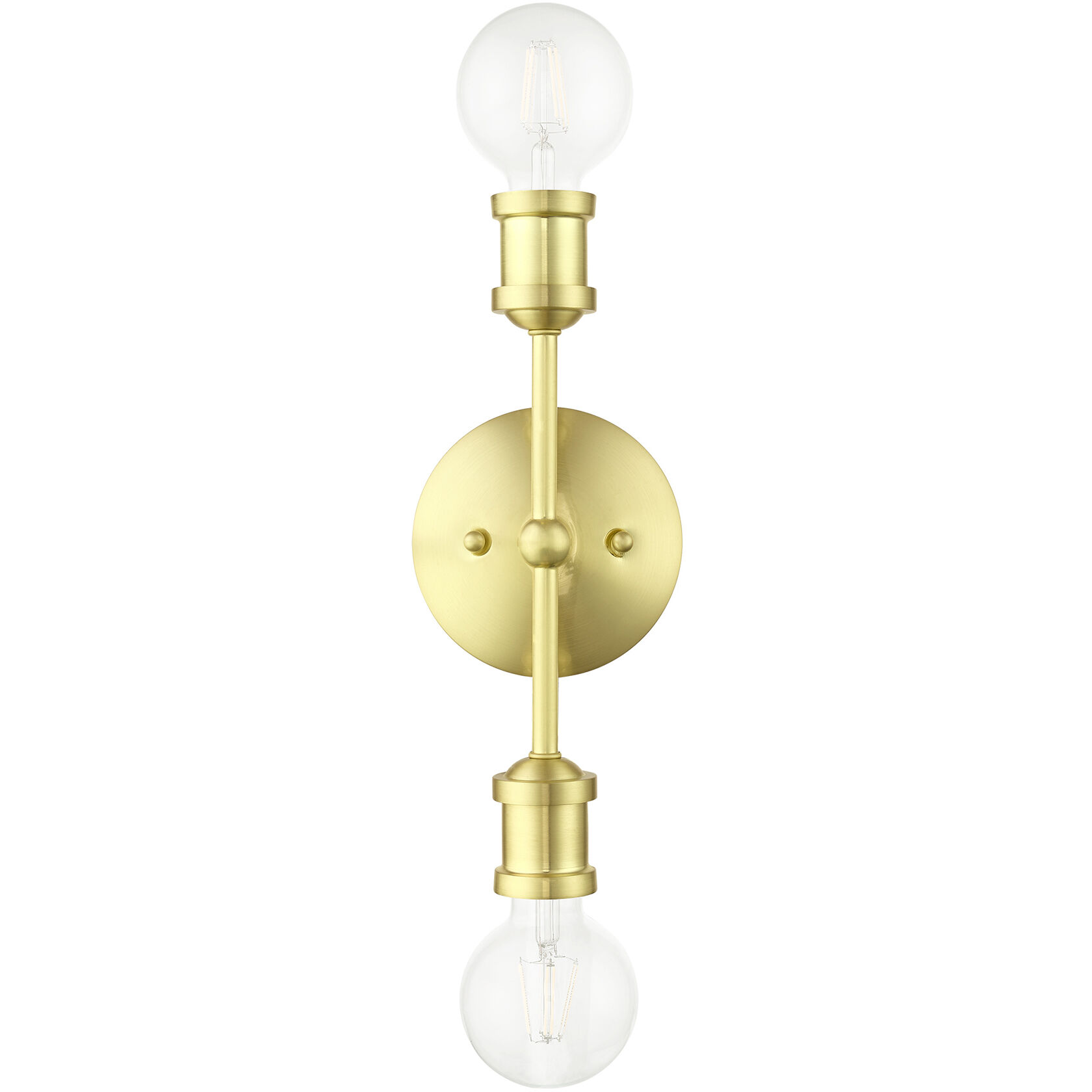 Lansdale 2 Light 5 inch Satin Brass Vanity Sconce Wall Light