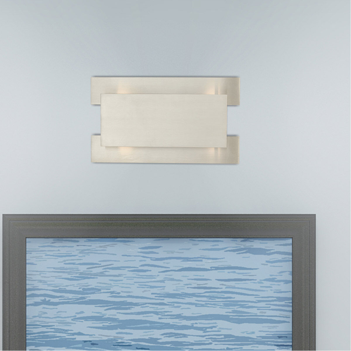 Varick 2 Light 8 inch Brushed Nickel ADA ADA Wall Sconce Wall Light