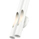 Acra 2 Light 5 inch Shiny White ADA ADA Double Sconce Wall Light