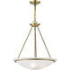 Newburgh 3 Light 20 inch Antique Brass Pendant Chandelier Ceiling Light