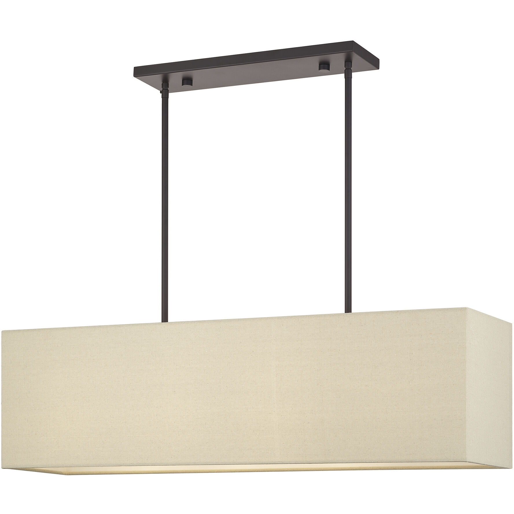 Summit 4 Light 36 inch Bronze Linear Chandelier Ceiling Light, Large