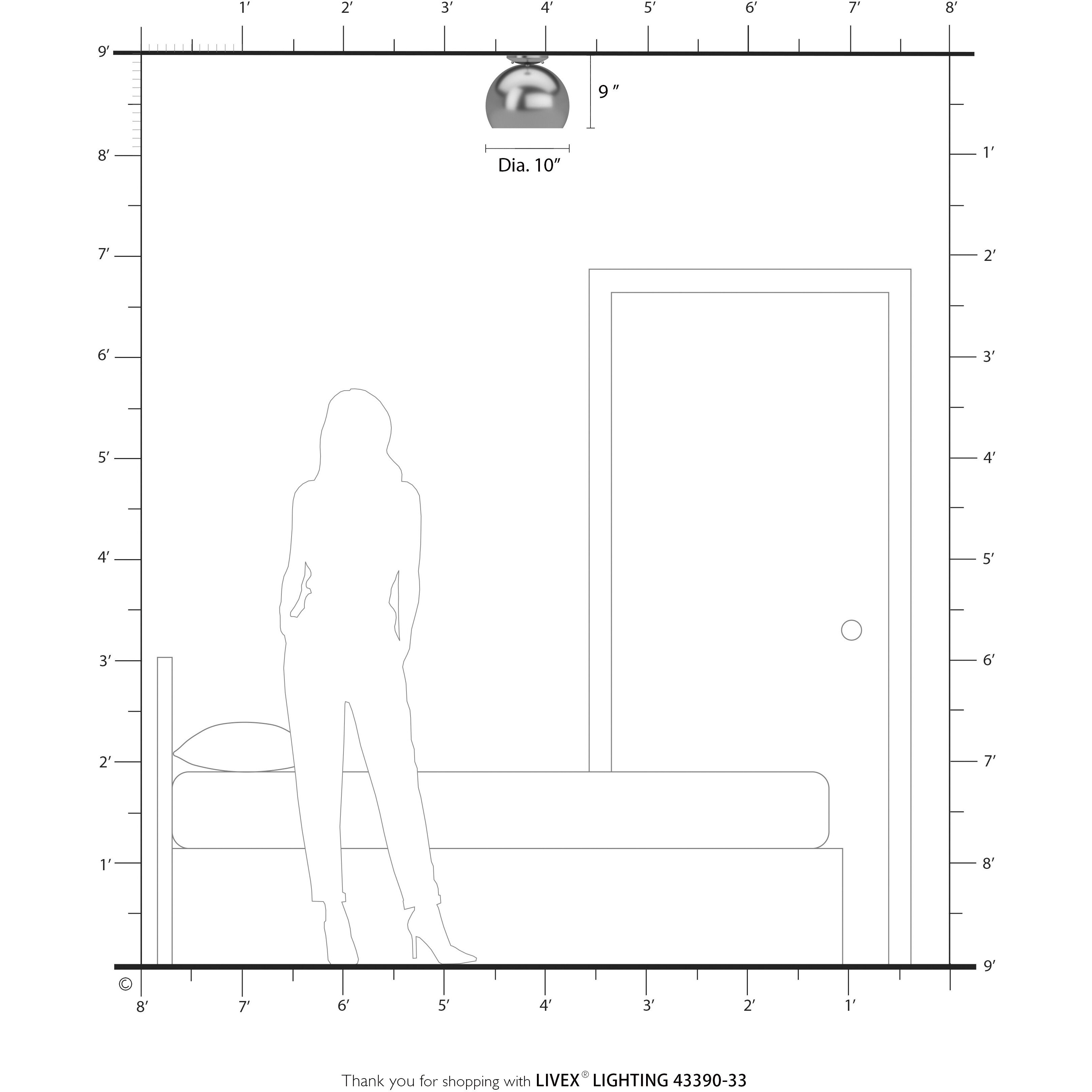 Piedmont 1 Light 10 inch Soft Gold Semi-Flush Mount Ceiling Light