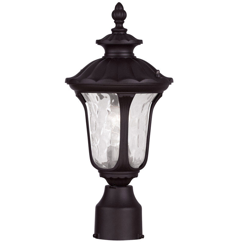 Oxford 1 Light 16 inch Bronze Outdoor Post Top Lantern