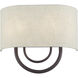 Stratton 2 Light 13 inch English Bronze ADA Wall Sconce Wall Light