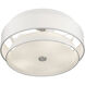 Fontana 5 Light 21 inch Brushed Nickel Semi-Flush Ceiling Light