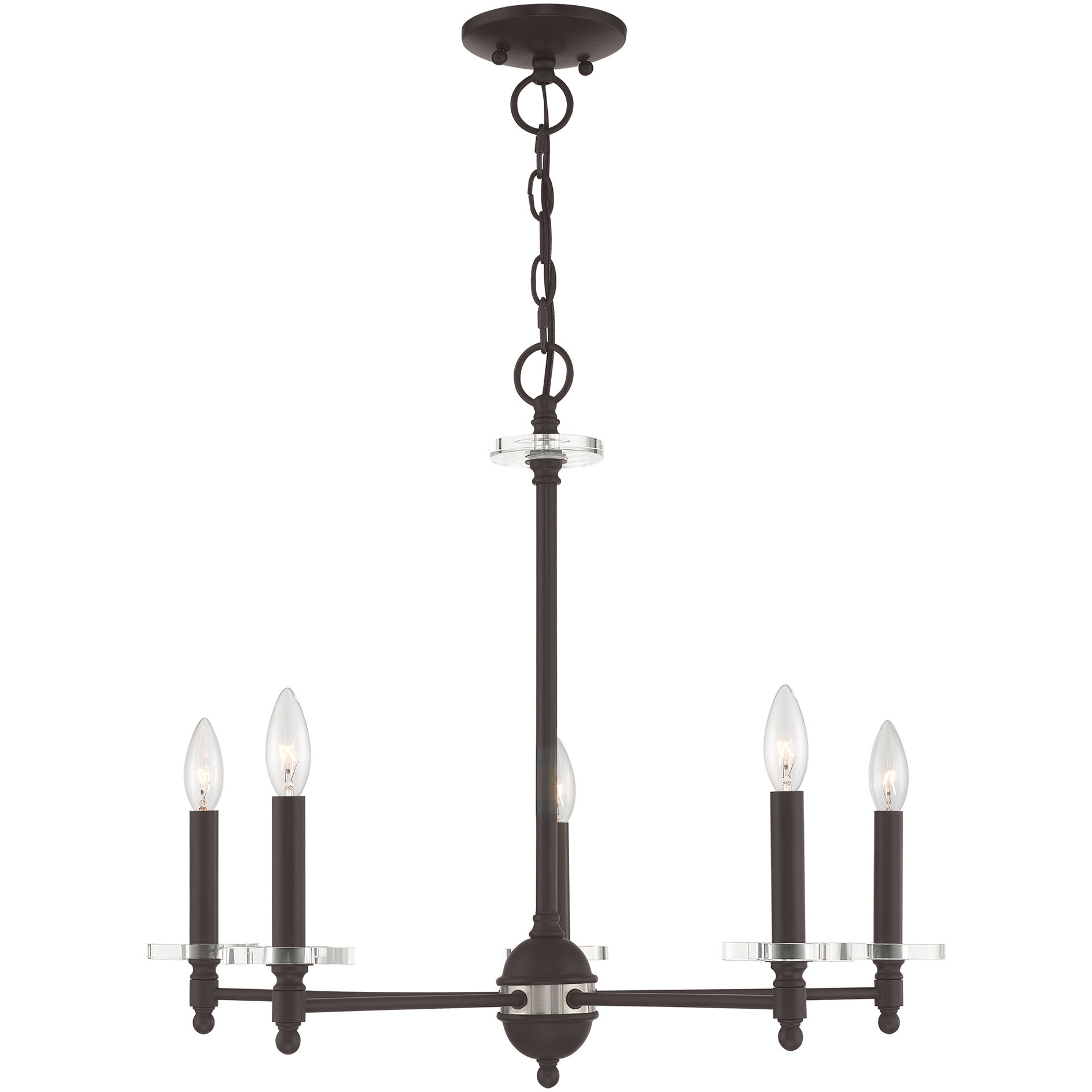 Bennington 5 Light 25 inch Bronze Chandelier Ceiling Light