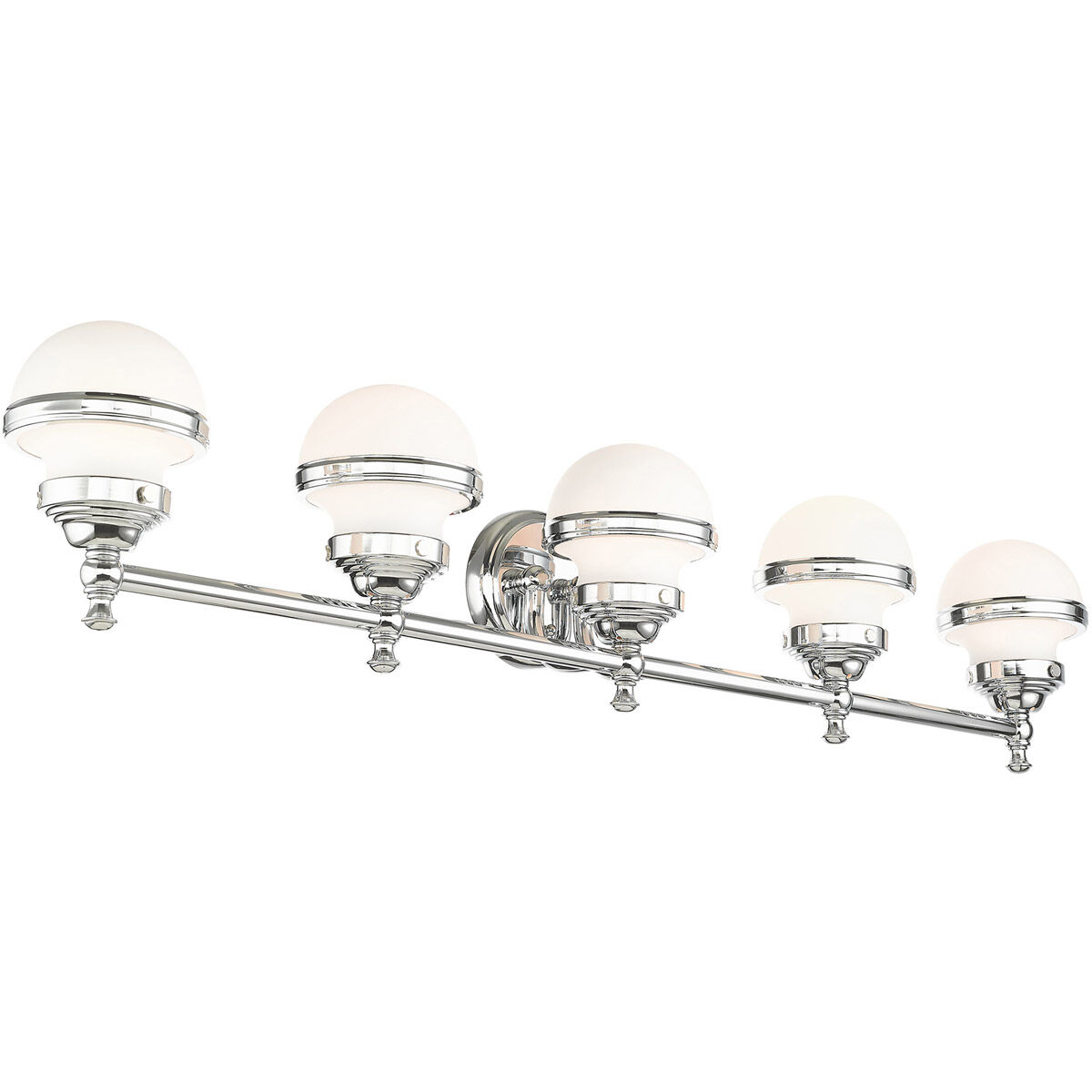 Oldwick 5 Light 43 inch Polished Chrome Bath Vanity Wall Light