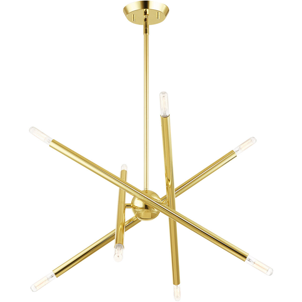 Soho 8 Light 20 inch Polished Brass Chandelier Ceiling Light