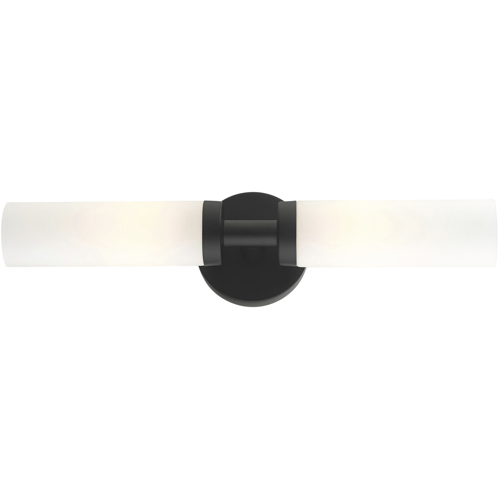 Aero 2 Light 18 inch Black ADA Vanity Sconce Wall Light