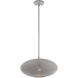 Dublin 1 Light 16 inch Nordic Gray with Brushed Nickel Accents Pendant Ceiling Light