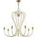 Lucerne 7 Light 30 inch Antique Brass Chandelier Ceiling Light