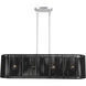 Acordia 4 Light 36 inch Painted Nickel Linear Chandelier Ceiling Light, Large