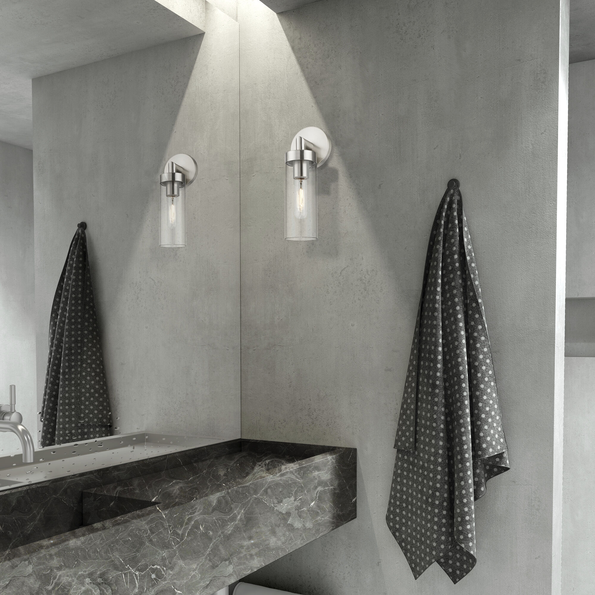 Ludlow 1 Light 4 inch Brushed Nickel ADA Single Sconce Wall Light, Single