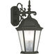 Hamilton 3 Light 19 inch Textured Black Outdoor Wall Lantern