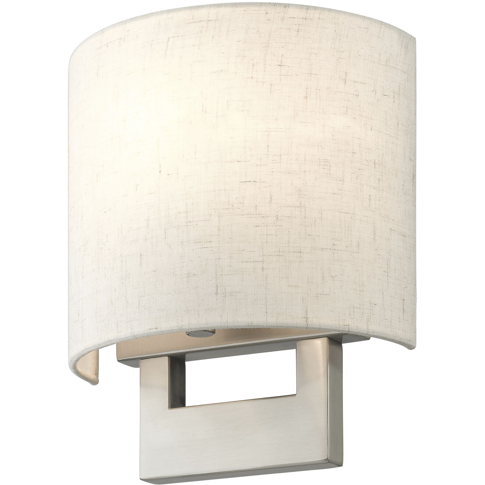 Petite 1 Light 8 inch Brushed Nickel ADA Wall Sconce Wall Light