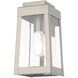 Oslo 1 Light 10 inch Brushed Nickel Outdoor Wall Lantern