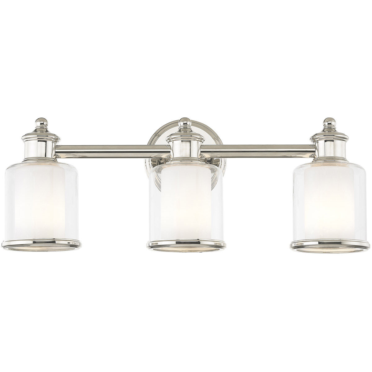 Middlebush 3 Light 24 inch Polished Nickel Bath Vanity Wall Light