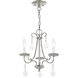 Daphne 3 Light 14 inch Polished Chrome Mini Chandelier Ceiling Light