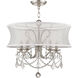 Newcastle 5 Light 20 inch Brushed Nickel Chandelier Ceiling Light