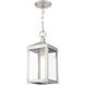 Nyack 1 Light 6 inch Brushed Nickel Outdoor Pendant Lantern