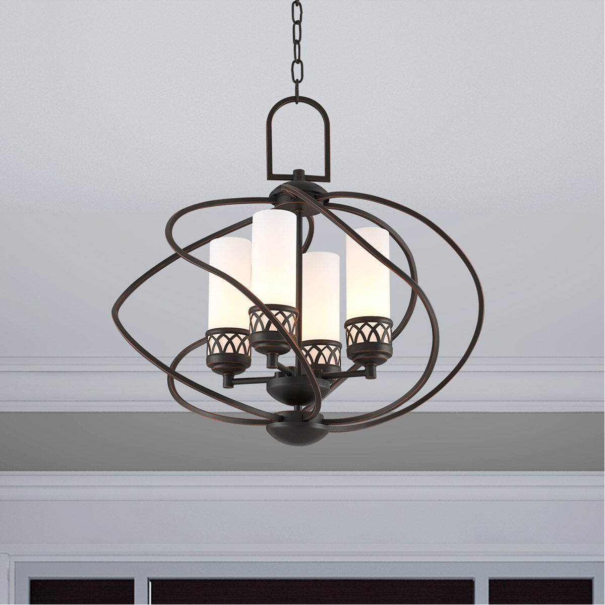 Westfield 4 Light 22 inch Olde Bronze Chandelier Ceiling Light