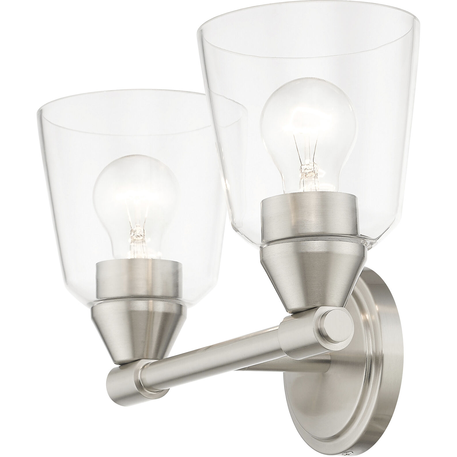 Catania 2 Light 14 inch Brushed Nickel Vanity Sconce Wall Light