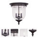Legacy 3 Light 11.5 inch Bronze Flush Mount Ceiling Light
