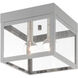 Nyack 2 Light 8 inch Nordic Gray Outdoor Ceiling Mount