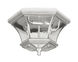 Monterey/Georgetown 3 Light 13 inch Brushed Nickel Outdoor Ceiling Mount