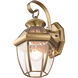 Monterey 1 Light 13 inch Antique Brass Outdoor Wall Lantern