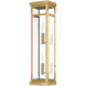 Hopewell 2 Light 22 inch Antique Brass Outdoor Wall Lantern 