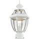 Monterey 1 Light 17 inch White Outdoor Post Top Lantern