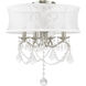 Newcastle 4 Light 16 inch Brushed Nickel Convertible Mini Chandelier/Ceiling Mount Ceiling Light