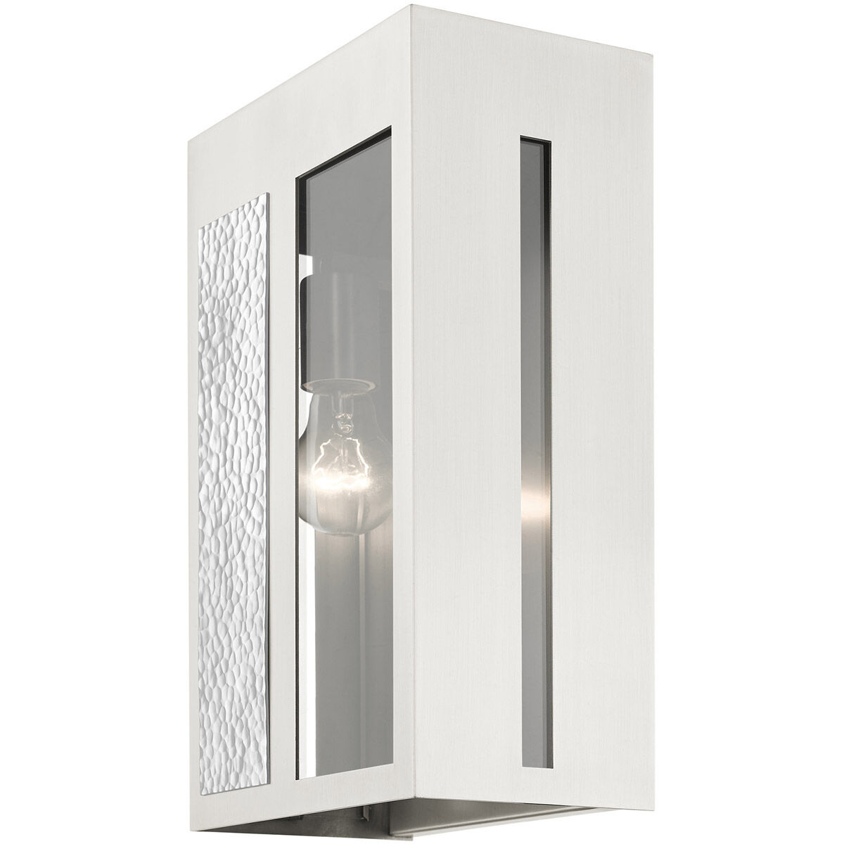 Lafayette 1 Light 14 inch Brushed Nickel Outdoor Wall Lantern