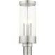 Hillcrest 3 Light 20 inch Brushed Nickel Outdoor Post Top Lantern