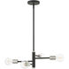 Bannister 4 Light 18 inch Black Chandelier Ceiling Light
