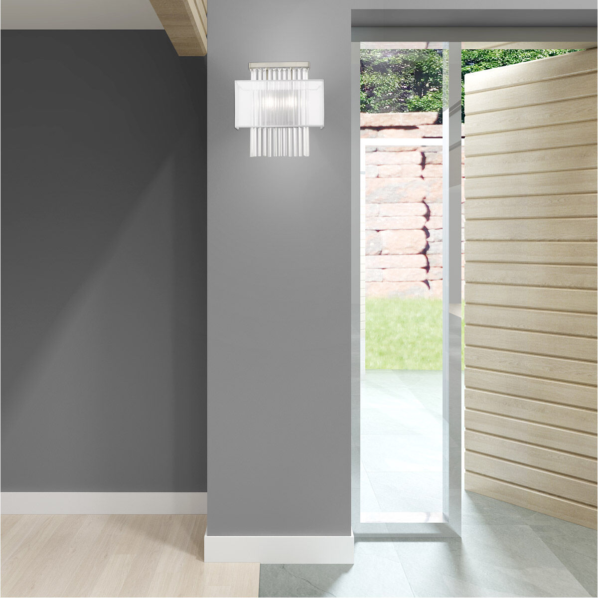 Alexis 2 Light 13 inch Brushed Nickel ADA ADA Wall Sconce Wall Light