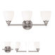 Somerville 3 Light 23 inch Brushed Nickel Vanity Sconce Wall Light
