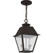 Mansfield 2 Light 9 inch Bronze Outdoor Pendant Lantern
