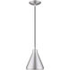 Allison 1 Light 7 inch Brushed Aluminum Mini Pendant Ceiling Light