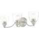 Montgomery 3 Light 23 inch Brushed Nickel Vanity Sconce Wall Light