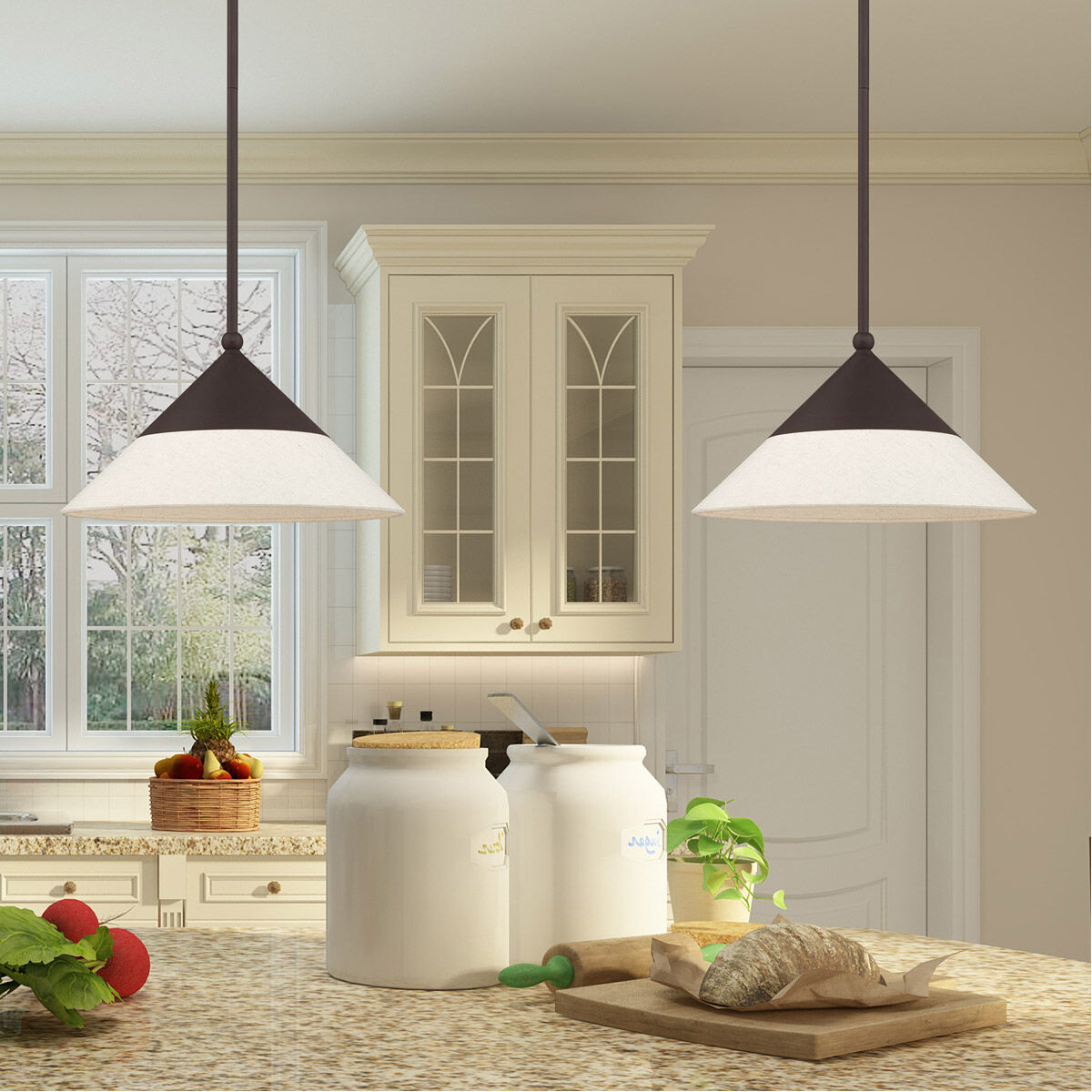 Stockholm 1 Light 15 inch Bronze Mini Pendant Ceiling Light