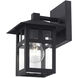 Crestlake 1 Light 8.5 inch Textured Black Outdoor Wall Lantern