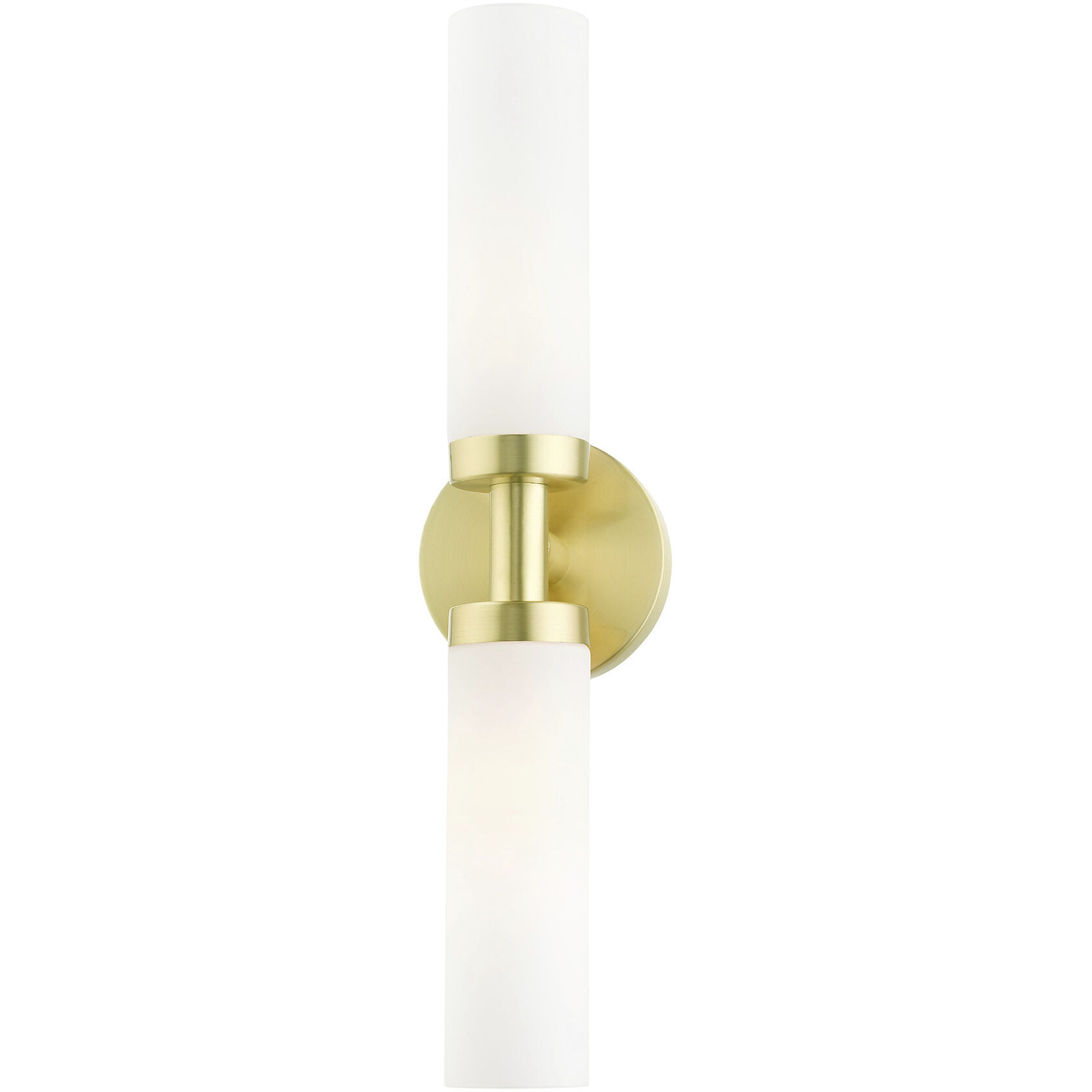 Aero 2 Light 18 inch Satin Brass ADA Vanity Sconce Wall Light