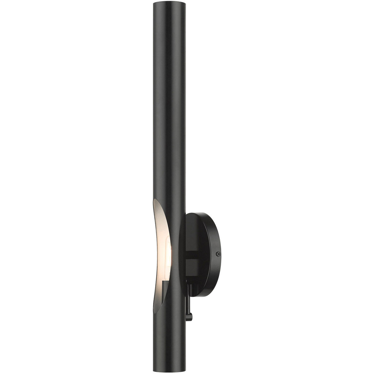 Acra 1 Light 5 inch Shiny Black ADA ADA Single Sconce Wall Light