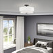 Fontana 4 Light 18 inch Bronze Semi-Flush Ceiling Light